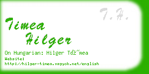 timea hilger business card